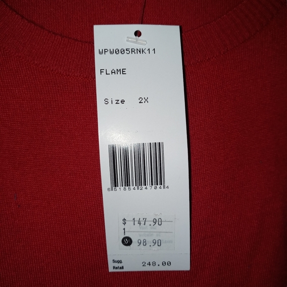 Lafayette 148 Cashmere Cotton Blend Sweater Shell size 2X - Picture 11 of 16